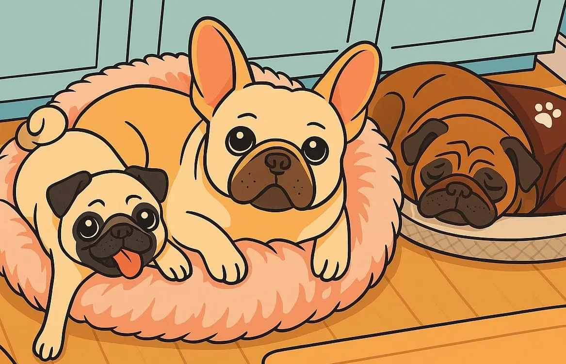 Small dogs boarding at tansiei rover home